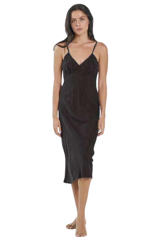 Thrills Chelsea Slip Dress Black