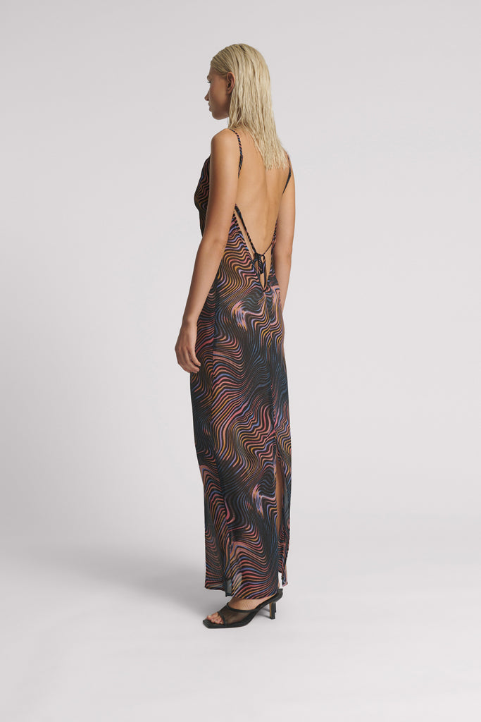 One Teaspoon Acid Trip Jagger Slip Dress Multi