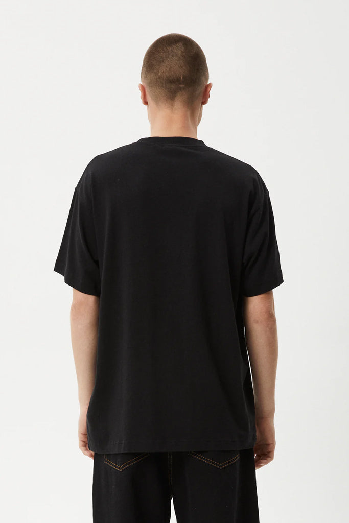 Afends High Priority Boxy Fit Tee Black