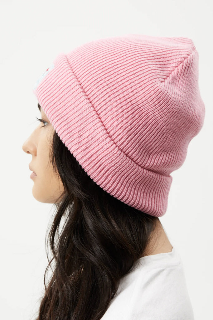 Afends Homely Recycled Knit Beanie Pink