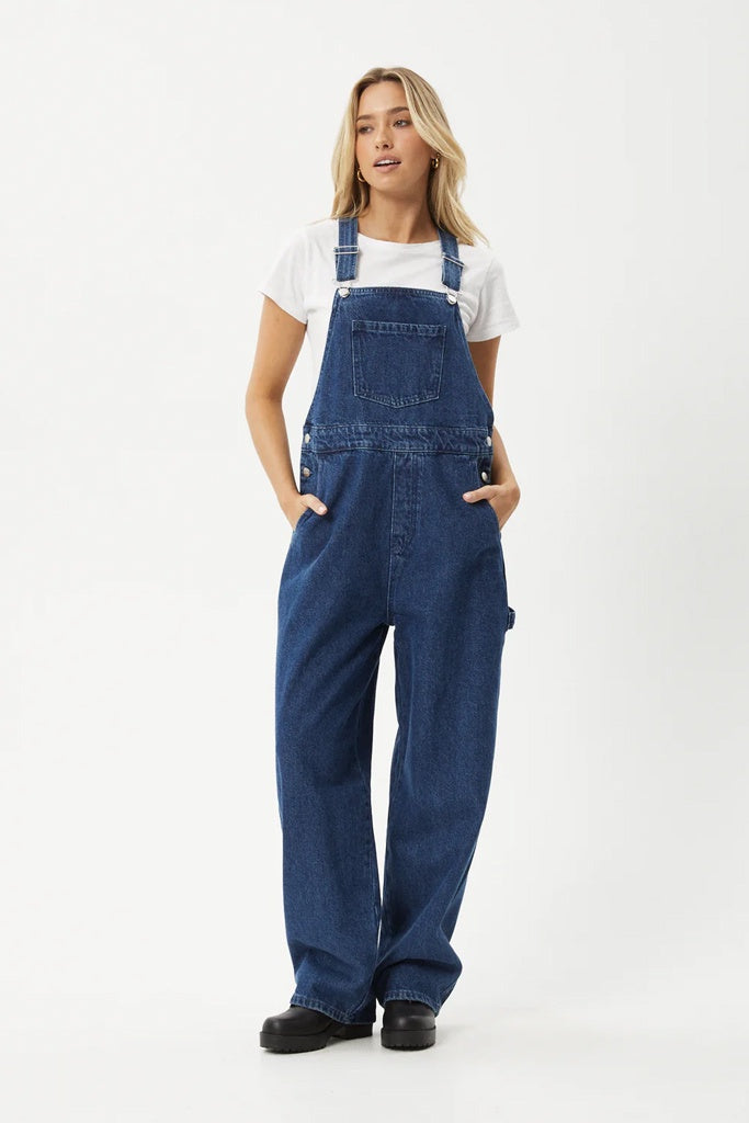 Afends Louis - Denim Oversized Overall - Authentic Blue
