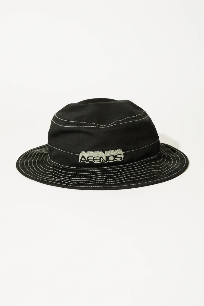 Afends Repeater Bucket Hat Black