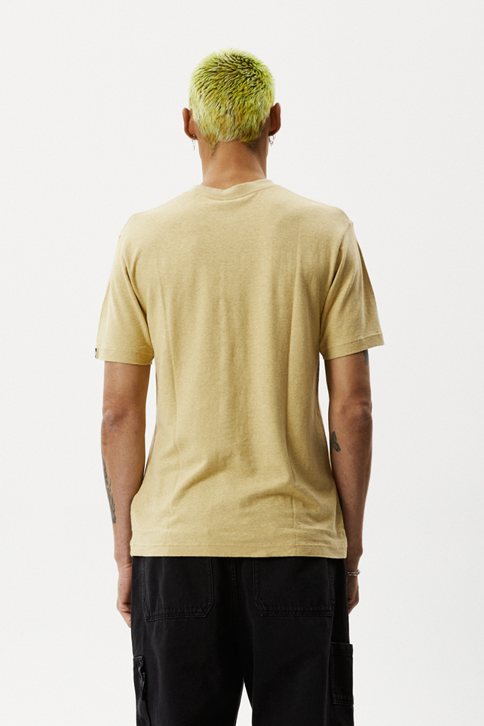 Afends Classic Hemp Retro Fit Tee Camel