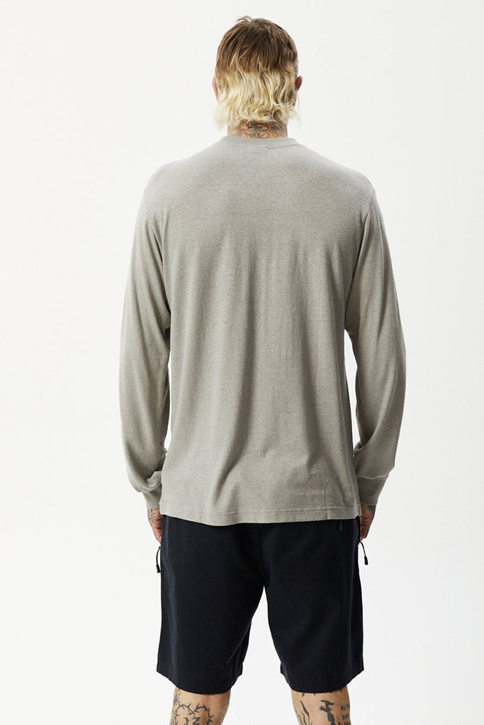 Afends Essential Hemp Retro L/S Tee Olive