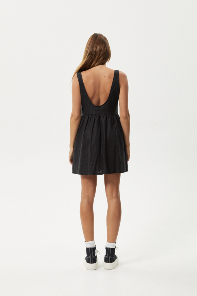 Afends Jesse Hemp Mini Dress Black