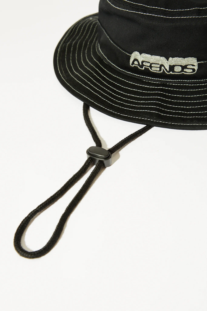 Afends Repeater Bucket Hat Black