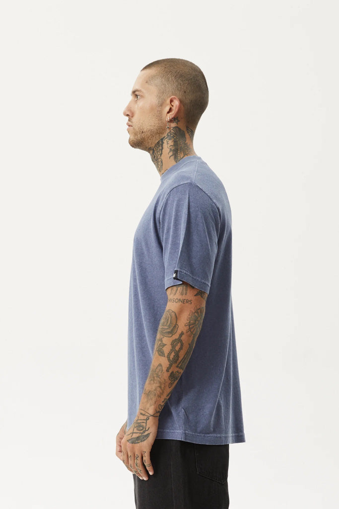 Afends Classic Retro Fit Tee Washed Marlin