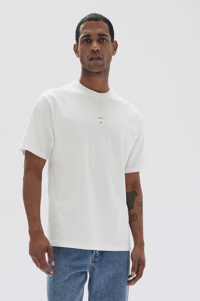 Assembly Exhibit Patch Short Sleeve Tee Antique White/Black