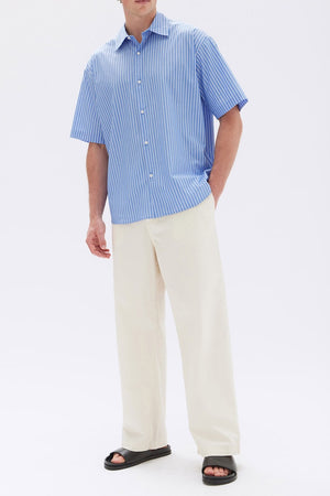 Assembly Sullivan S/S Shirt Stripe Blue White