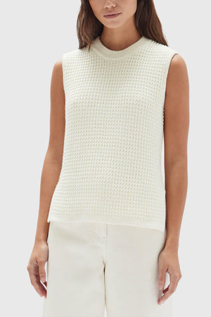 Assembly Sienna Knit Tank Cream