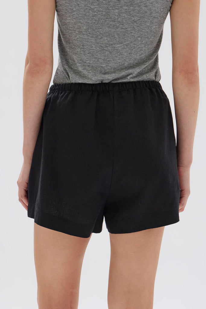 Assembly Stella Linen Short Black