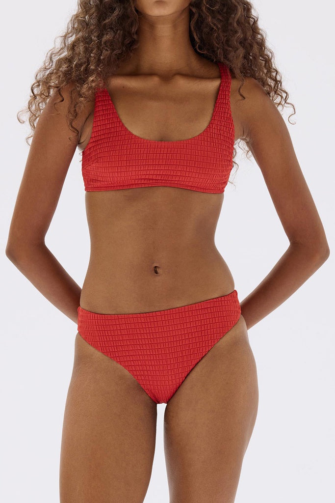 Assembly Textured Classic Swim Brief Papaya