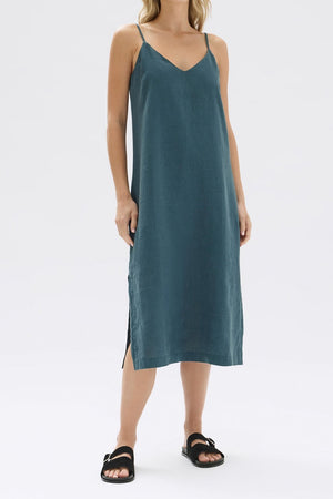 Assembly Vallory Linen Slip Dress Atlas