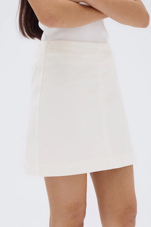 Assembly Zoey Twill Mini Skirt Cream