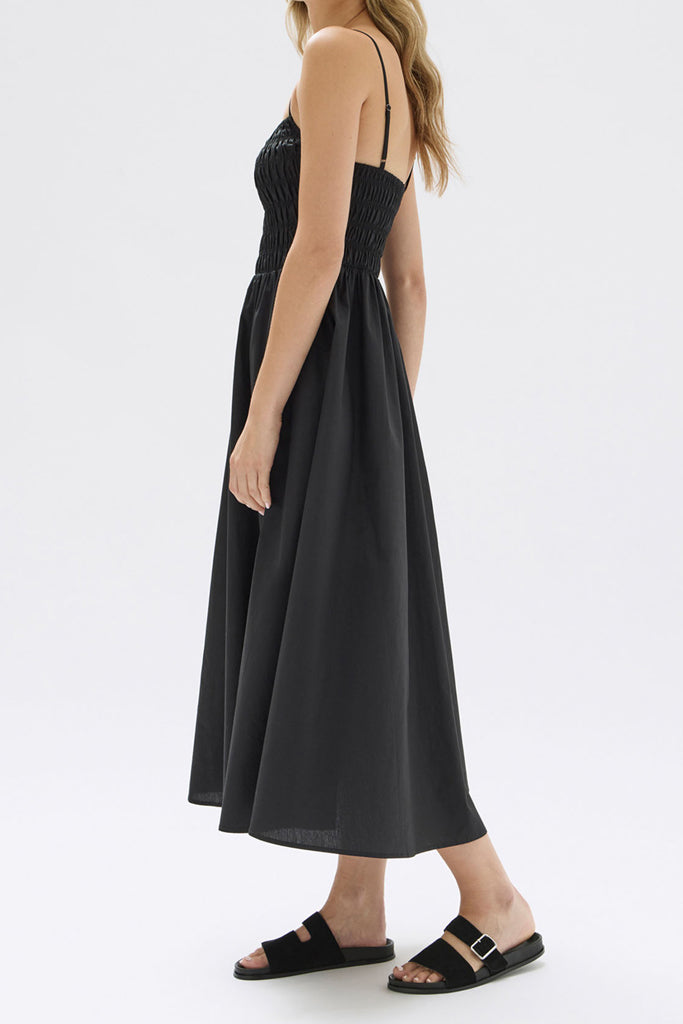 Assembly Aubrey Rouched Dress Black