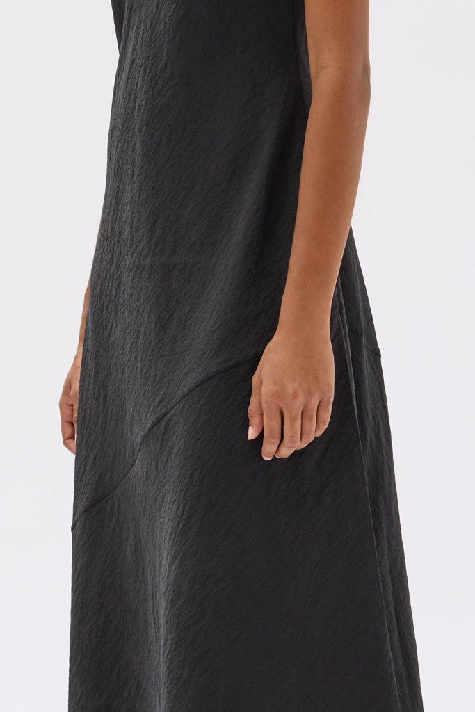 Assembly Heather Silk Blend Maxi Dress Black