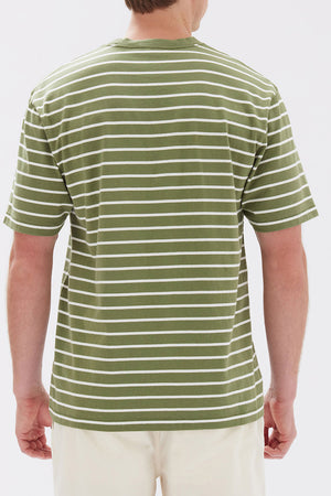 Assembly Cohen Stripe Tee Pandan/Antique White