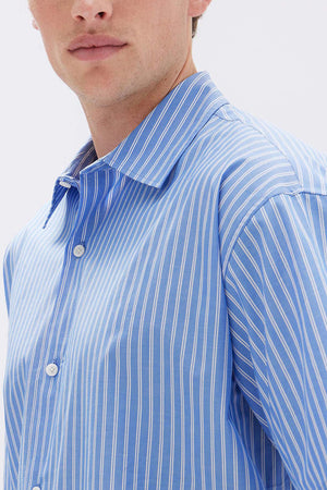 Assembly Sullivan S/S Shirt Stripe Blue White