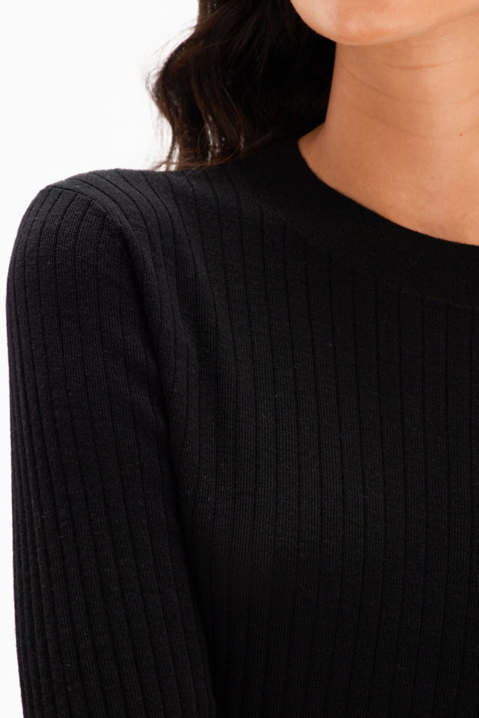 Assembly Mia Long Sleeve Knit Black