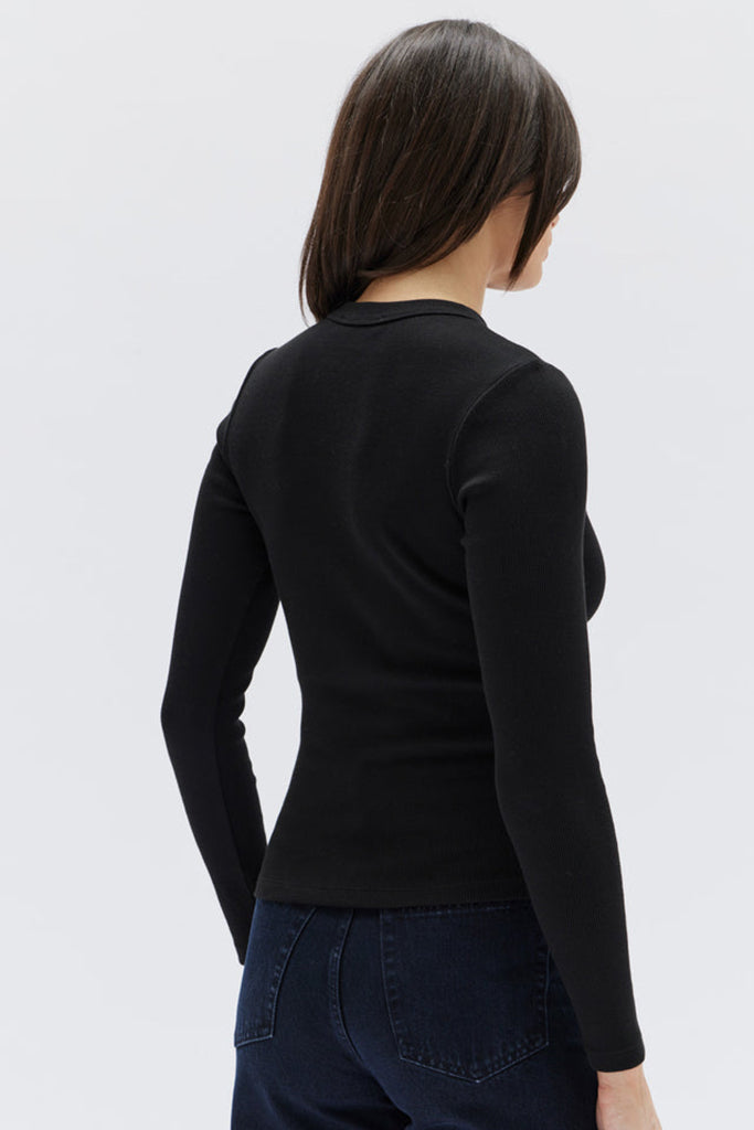 Assembly Miana Organic Long Sleeve Tee True Black