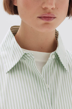 Assembly Signature Poplin Shirt Rosemary/White