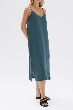 Assembly Vallory Linen Slip Dress Atlas