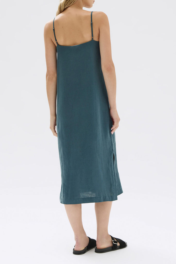 Assembly Vallory Linen Slip Dress Atlas