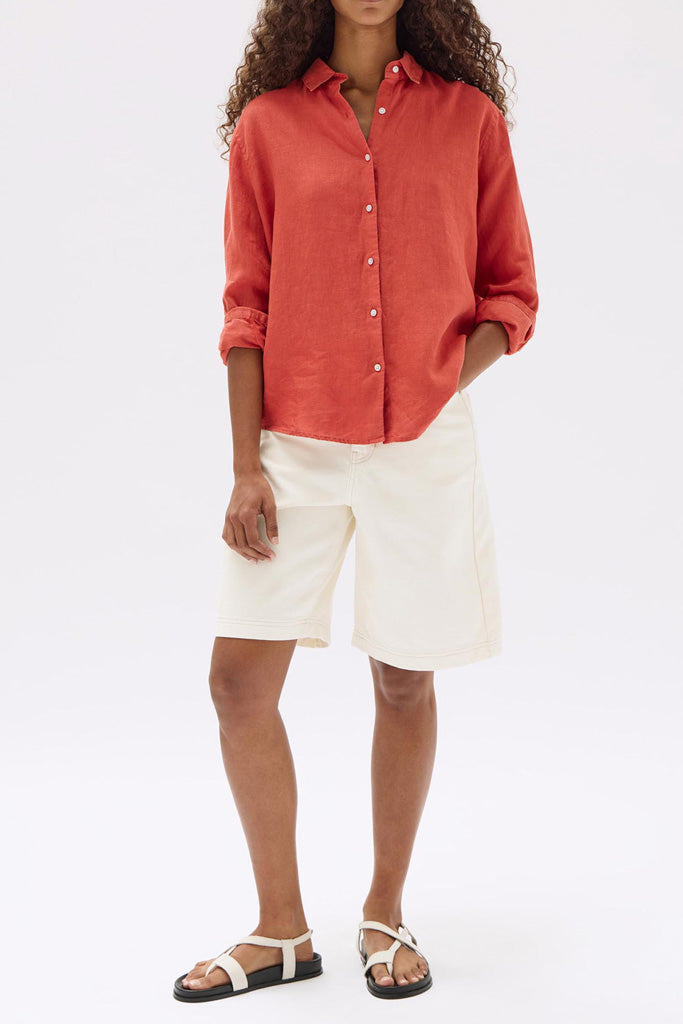 Assembly Xander Long Sleeve Shirt Papaya