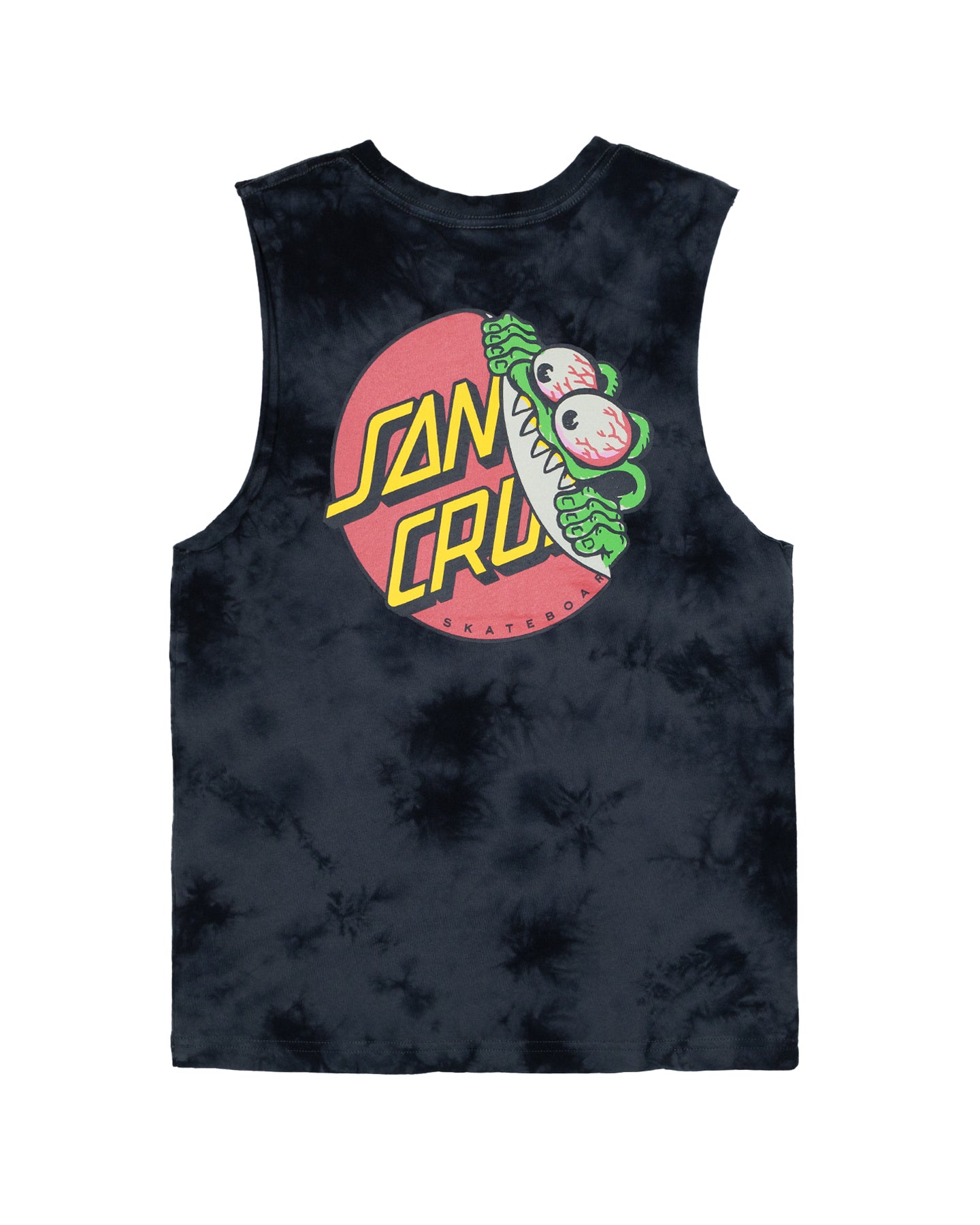 Santa Cruz Beware Dot Tie Dye Muscle Black Tie Dye