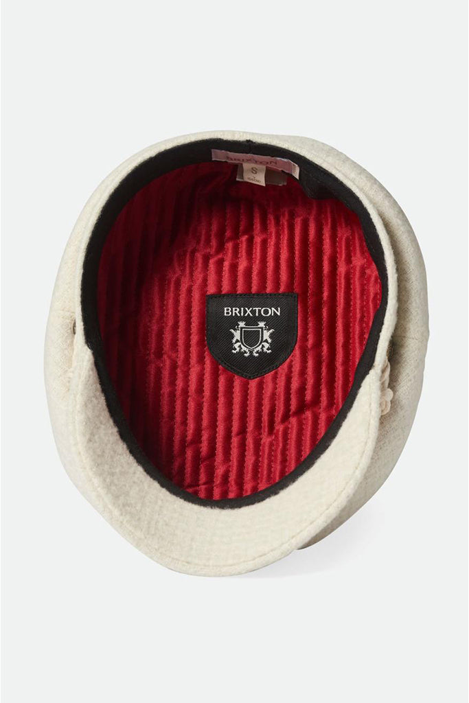 Brixton Fiddler Cap Off White Boucle