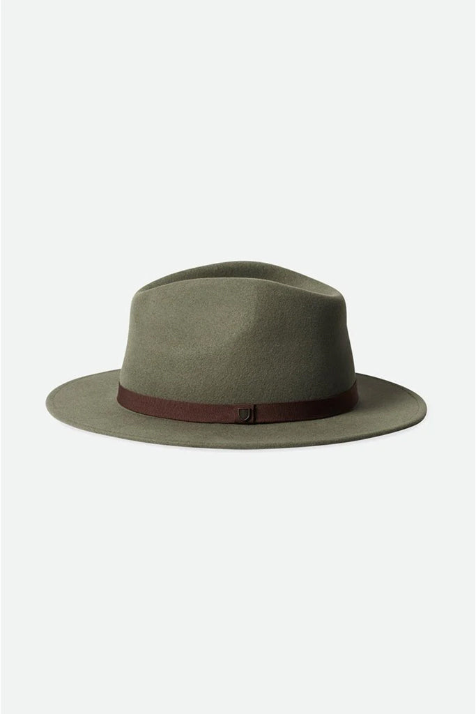 Brixton Messer Packable Fedora Light Moss