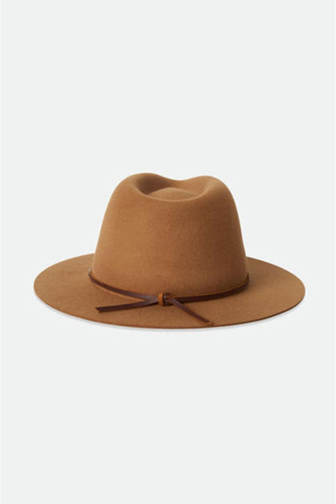 Brixton Wesley Packable Fedora Golden Brown