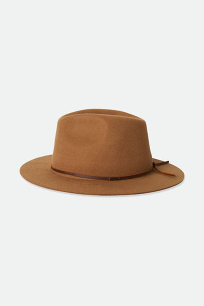 Brixton Wesley Packable Fedora Golden Brown