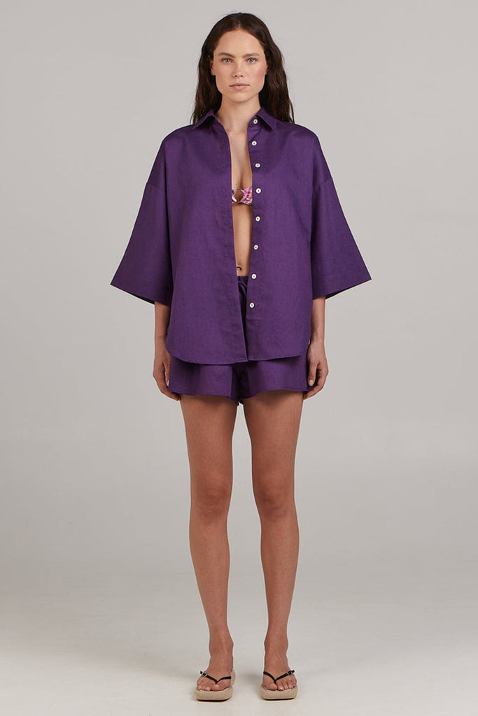 Charlie Holiday Harlow Shirt Deep Purple