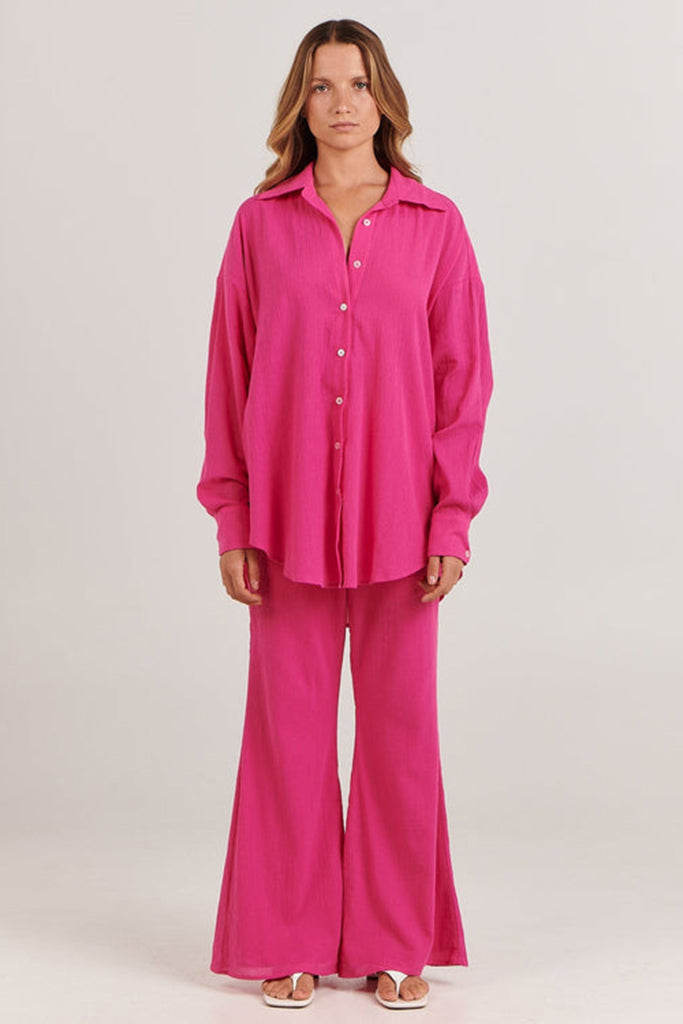 Charlie Holiday Maple Shirt Fuchsia