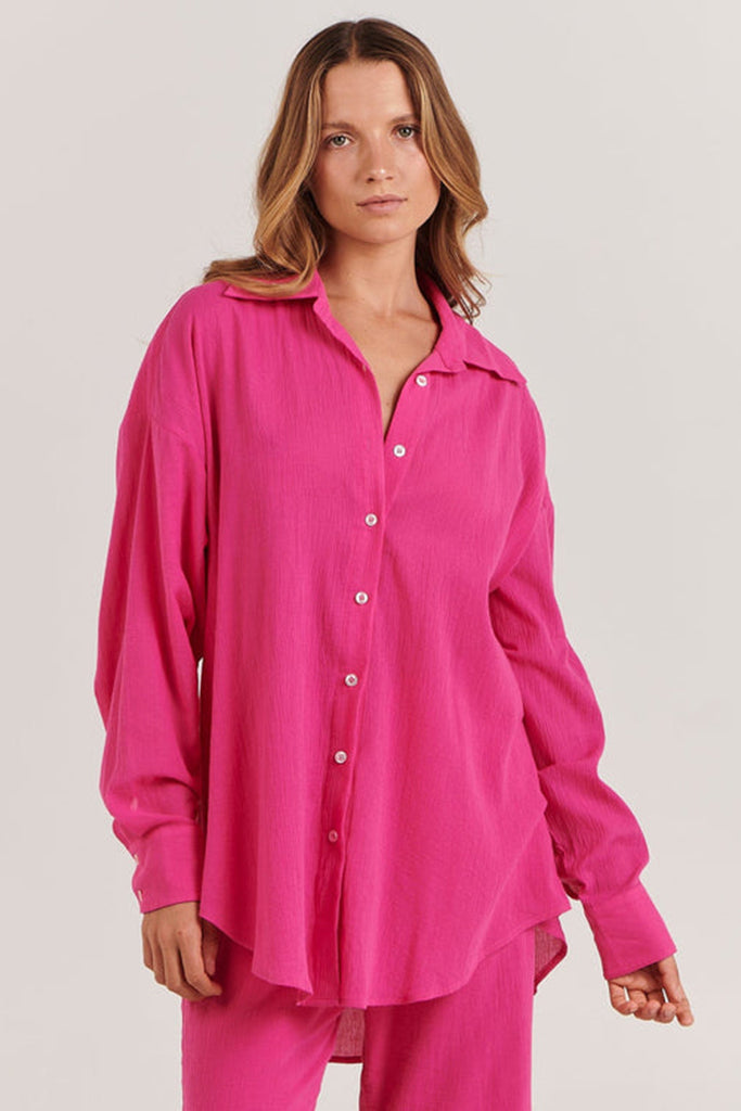 Charlie Holiday Maple Shirt Fuchsia