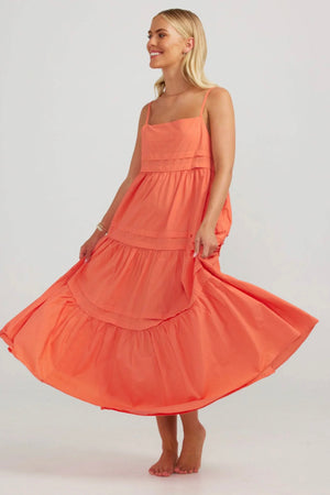 Charlie Holiday Esme Maxi Dress Coral