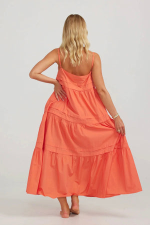 Charlie Holiday Esme Maxi Dress Coral