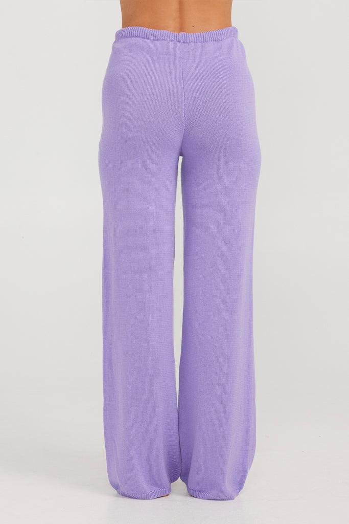 Charlie Holiday Matilda Knit Pants Lilac