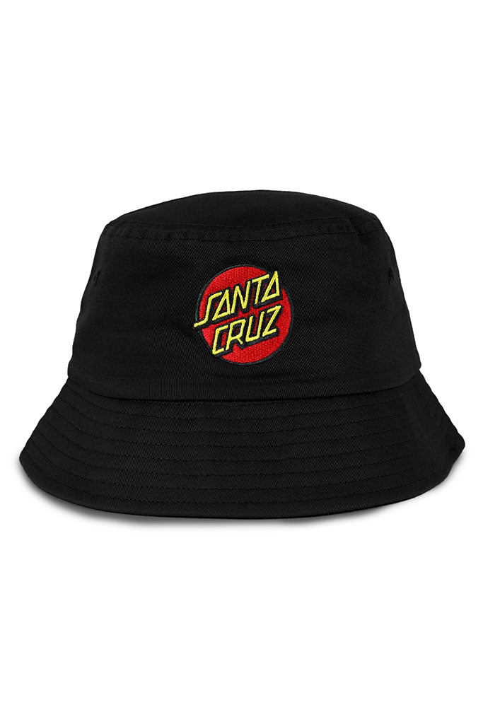 Santa Cruz Classic Dot Patch Bucket Hat Black