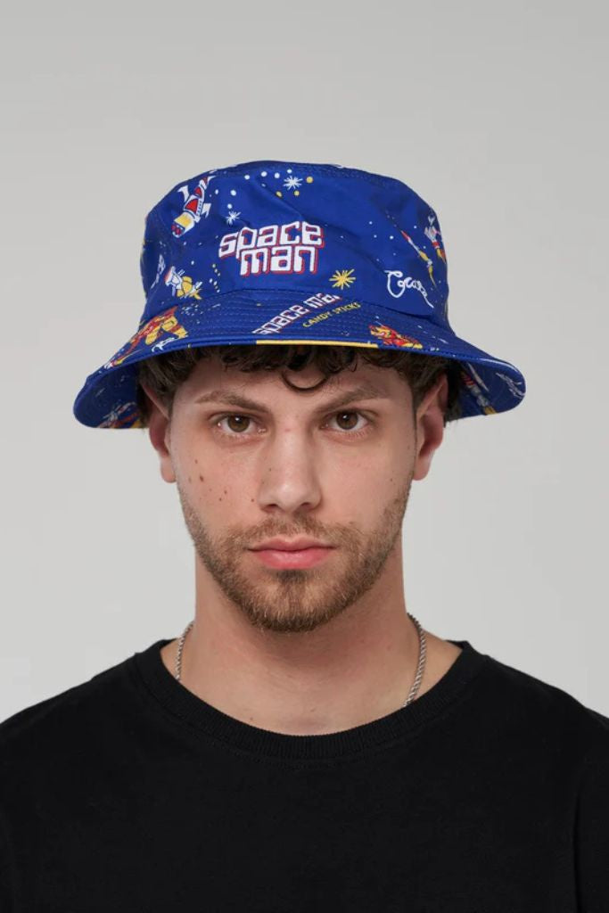 Crate X Space Man Candy Bucket Hat Blue