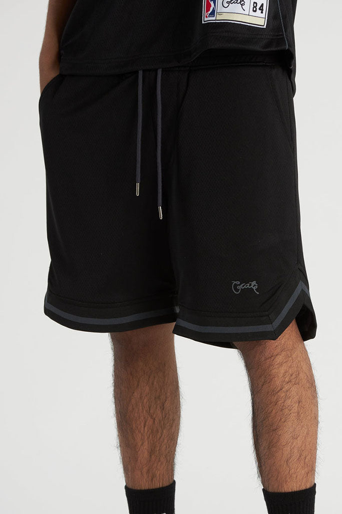 Crate Men's Reversible Mesh B-Ball Short's - Black/Dark Grey