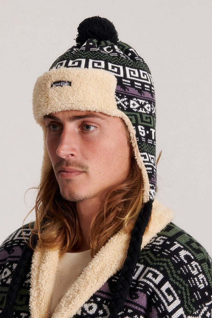 Critical Slide Blunder Trapper Beanie Black