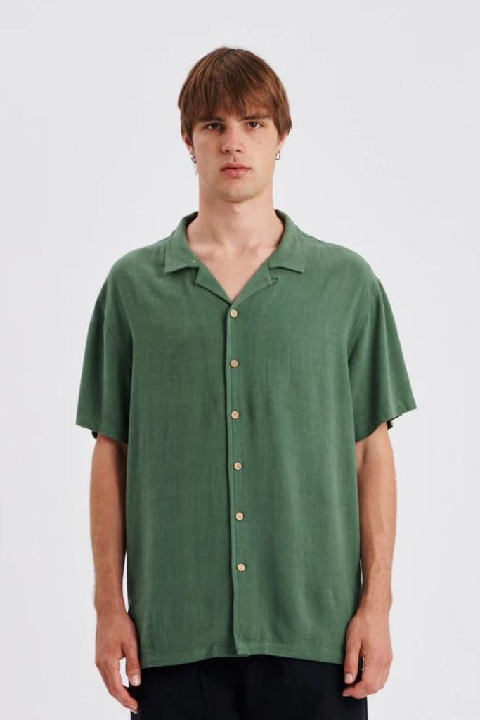 Critical Slide Ernie Resort Shirt Moss