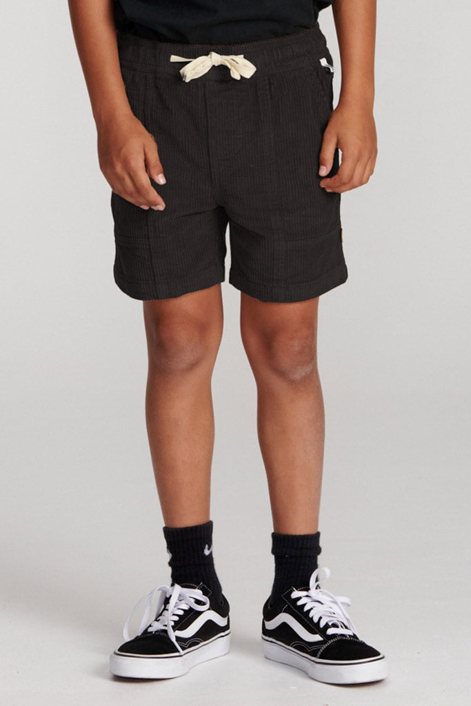 Critical Slide All Day Cord Kids Short Washed Black