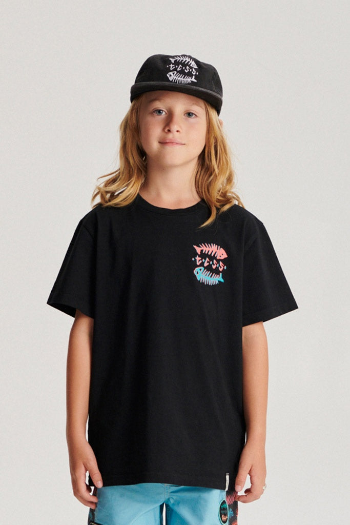 Critical Slide Boneyard Kids Tee Vintage Black