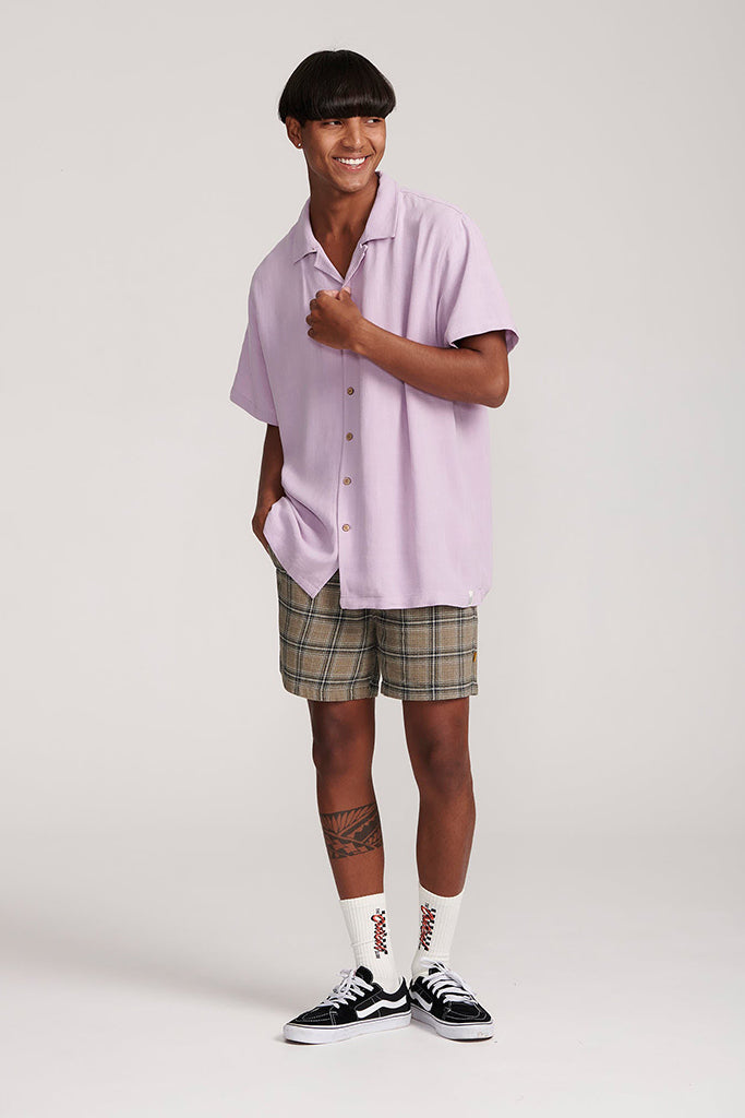 Critical Slide Ernie Ss Resort Shirt Lavendar