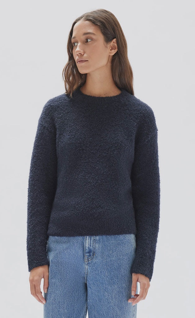 Assembly Dahlia Wool Knit Crew Jumper Ink