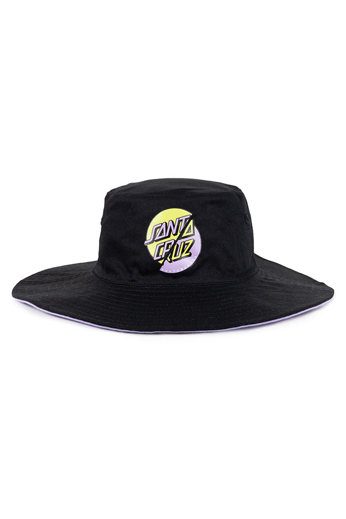 Santa Cruz Double Dot Bucket Hat Black-Lilac