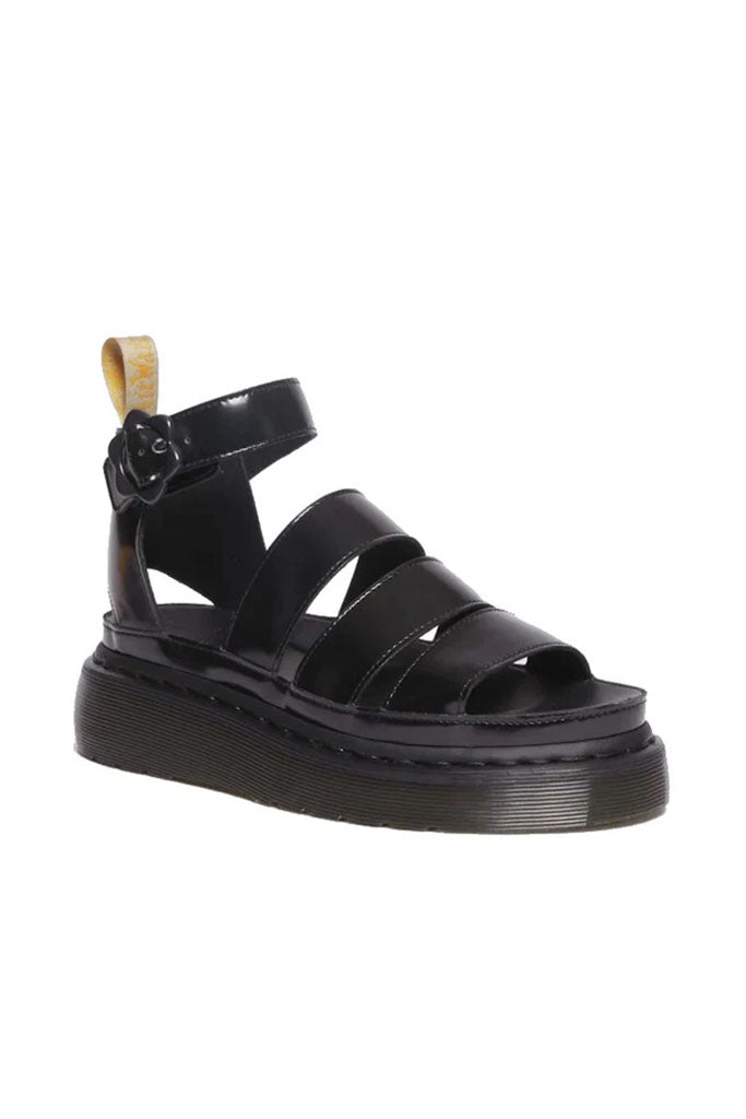 Dr Martens V Clarissa Quad Flwr 3 Strap Sandal Black Oxford